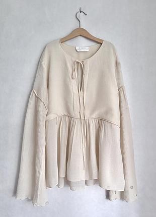 Блуза chloe шовк+бавовна, нюанси