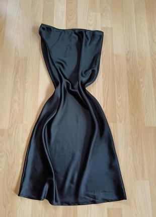 Шикарная струящаяся атласная длинная юбка с высокой талией topshop