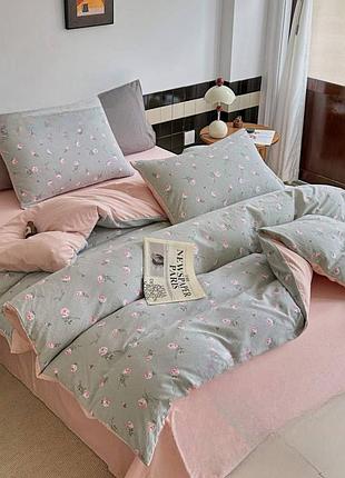 Постільна білизна полуторна із жатого мусліну colorful home print 1 21770 150х210 см