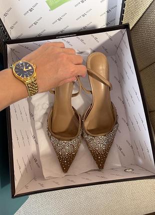 Босоніжки від zara з блискітками 2 пари