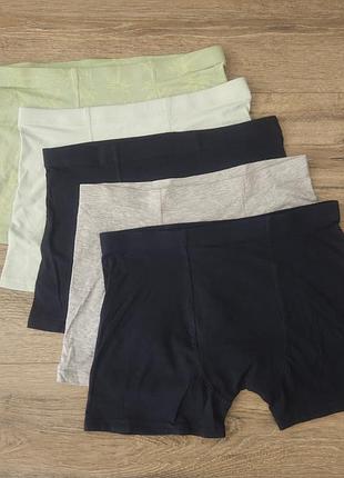 13-14 лет, 164 см, однотонные базовые трусы боксерки для мальчика от primark