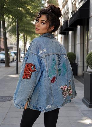 Джинсова куртка missguided oversize