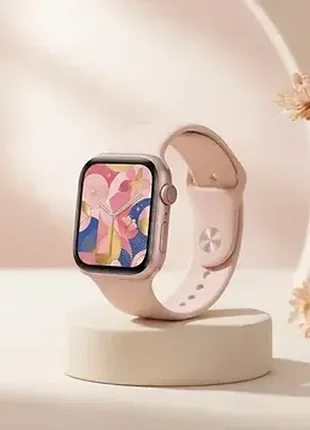 Смарт-годинник gs7 mini smart watch, bluetooth-дзвінки, магнітна зарядка, моніторинг здоров'я та спортивні режими pink