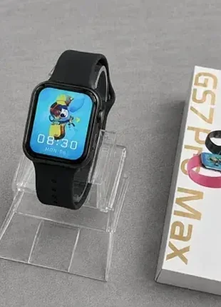 Смарт-годинник gs7 pro max smart watch, bluetooth-дзвінки, магнітна зарядка, моніторинг здоров'я та спортивні режими black