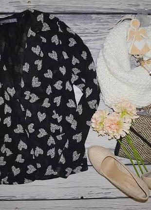 14/42/l-xl фірмовий легкий стильний піджак жакет з підворотом рукава серця atmosphere