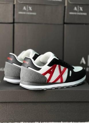 Armani exchange black white red 4