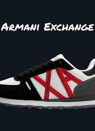 Armani exchange black white red 5