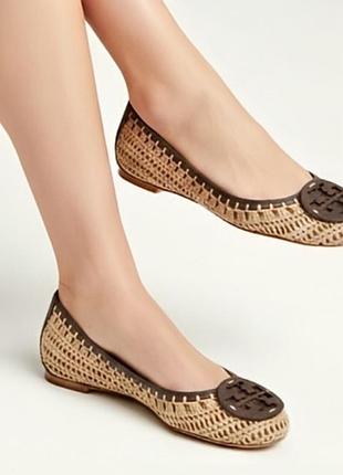 Плетеные балетки tory burch