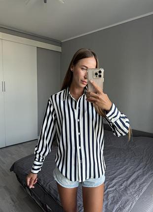 Сорочка у смужку h&m, розмір xs