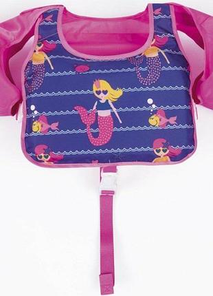 Жилетка для плавання aqua speed swim pal 32174-03 рожевий, синій діт 57x28x14см 32174-03