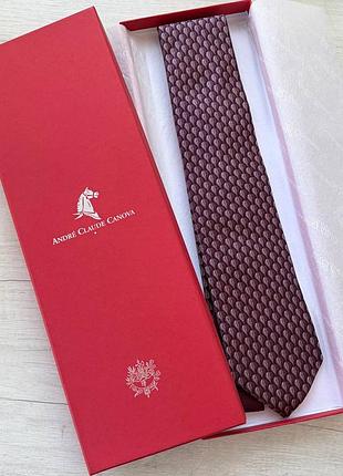 Шелковый галстук andre claude canova, франция, лион