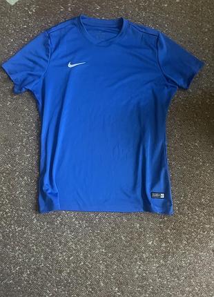Спортивна чоловіча футболка nike dri-fit синя оригінал