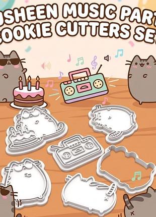 Набор формы для печенья зарубки пушин музыкальная вечеринка pusheen