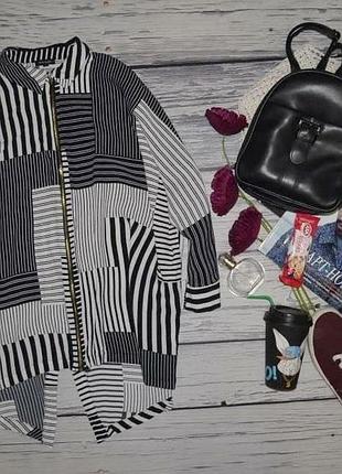 12/м - l красивая легкая фирменная туника блузка блузка асимметрия river island