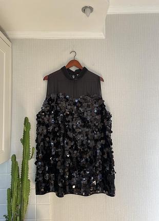 Неймовірно гарна сукня в паєтках h&m edition p. xl