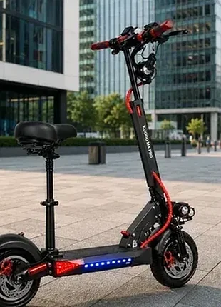 Мощный электросамокат kugoo kirin m4 pro с сиденьем, 500 вт, черный