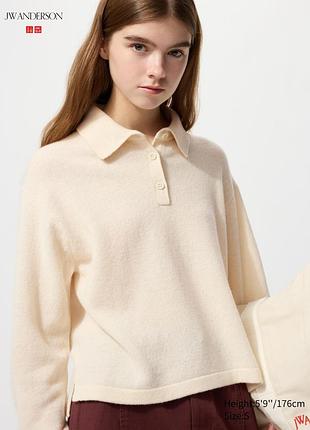Uniqlo and MPoweron джемпер-поло з овечої вовни