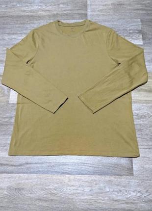 Чоловічий лонгслів m&amp;s, розмір l-xl regular fit, хакі.