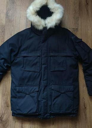 L - xl / adidas / vintage / black / пуховик  / зимняя куртка / мужская / nike / jordan / винтаж / yamamoto / new balance / цвет черный