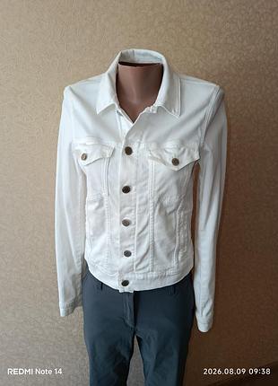 Джинсовая куртка marc o'polo denim оригинал белая женская, размер m (medium)