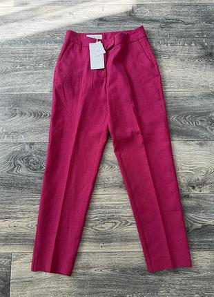 Штани брюки льон zara xs