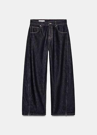 Прямые широкие джинсы zara размер s 36 размер