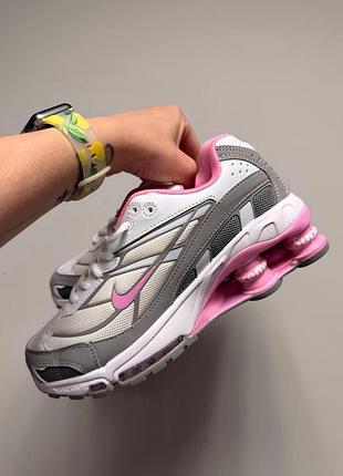 Уцінка кросівки nike x supreme shox ride 2 white pink