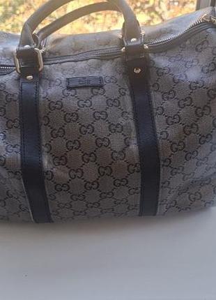 Оригинальная сумка саквояж gucci joy boston bag gg crystal натуральная кожа