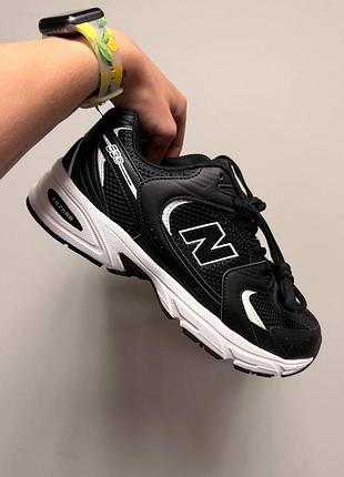 Уцінка чоловічі кросівки new balance 530 black white