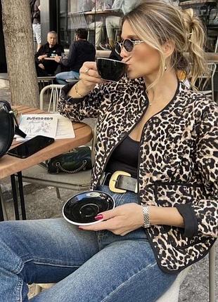 Бестселер! нова дуже красива та практична леопардова куртка zara/зара. іспанія.