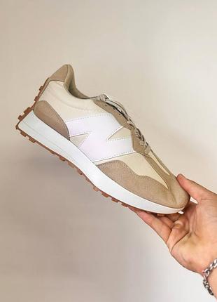 Кросівки new balance 327 beige white