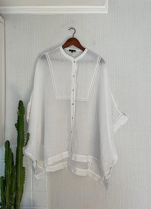 Блуза сорочка з кропиви massimo dutti p. m-l  100% rami