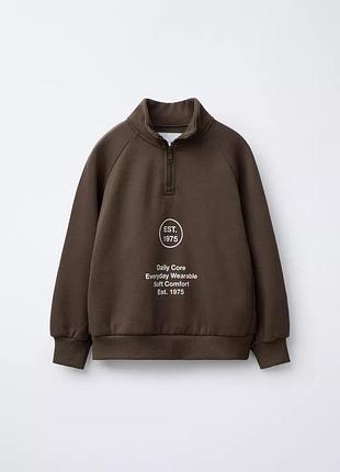 Світшот поло кофта худі утеплена zara зара