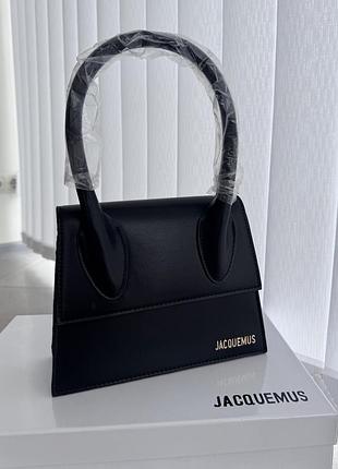 Сумка jacquemus чорна жіноча жакмю