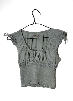 Світло-зелений короткий топ urban outfitters