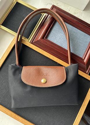 Чорний шопер longchamp оригінал