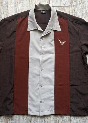 Чоловіча сорочка steady clothing xl (56-58) у стилі рокабіллі (rockabilly) — made in usa