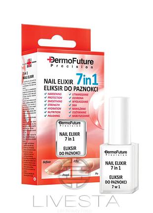 Эликсир для ногтей 7 в 1 dermofuture, 9 мл