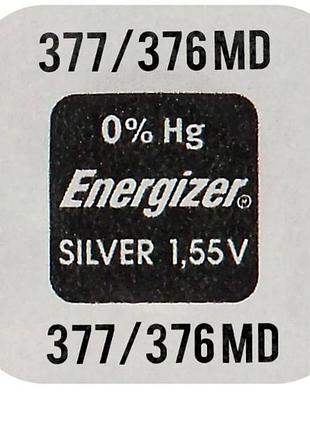 Батарейка energizer silver oxide 377-376 mbl1 zm energizer silver oxide 377 (6352615)