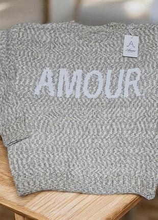 Светр м'який кашеміровий жіночий amour розмір 50-54