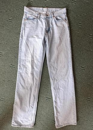 Крутезні прямі широкі світлі джинси 👖