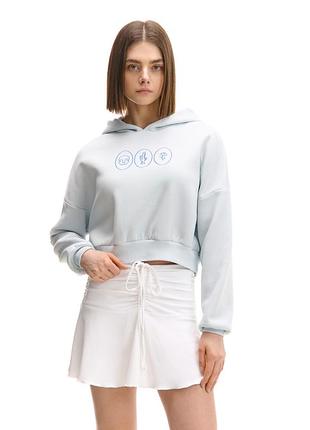 Толстовка жіноча худі на флісі cropp m