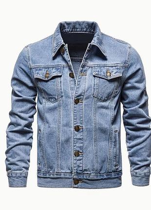 Піджак джинсовий чоловічий блакитний 3xl 04912
