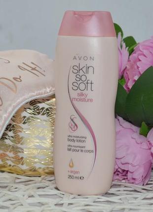 Увлажняющий лосьон для тела с аргановым маслом avon skin so soft silky moisture lotion3 фото