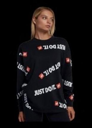 Спортивний костюм nike з принтом "just do it" по всій поверхні та логотипами