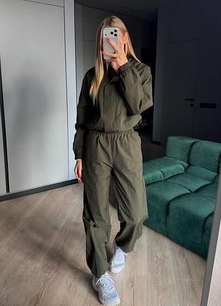 Костюм на змейке плащевка жатка с кулисками