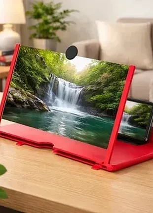 3d увеличитель для экрана телефона 10" красный