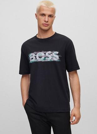 Футболка чоловіча hugo boss чорна