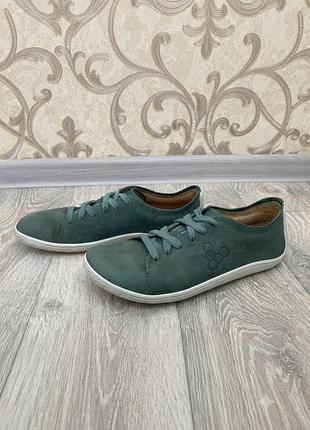 Шкіряні босоногі кеди vivobarefoot soul of africa (зелений нубук/замша)
