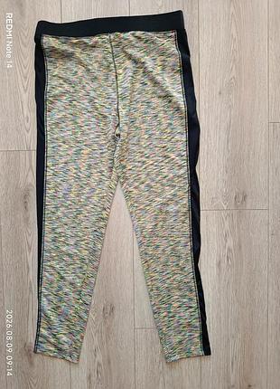 Яскраві спортивні легінси лосини pep&co, розмір uk 14 (l / наш 48)